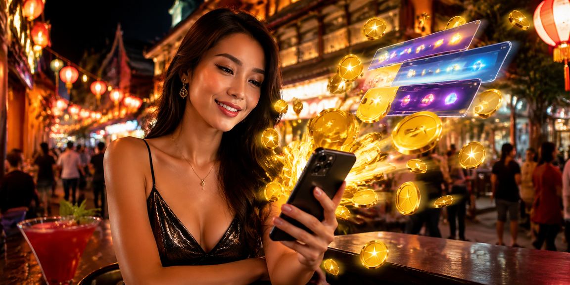 Permainan slot mesin gaya Melayu di bandar bersejarah Melaka Malaysia
