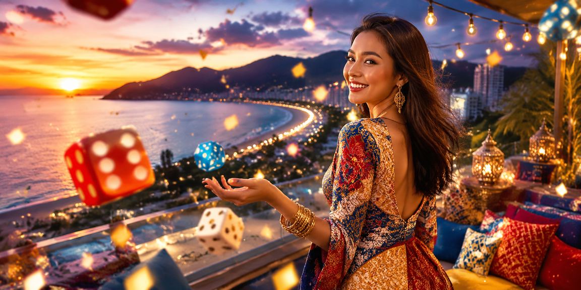 Permainan dadu tradisional di Penang dengan gaya Melayu